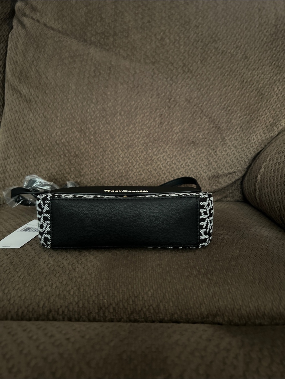Tommy Hilfiger Black and White Monogram Crossbody Bag - Picture 8 of 8
